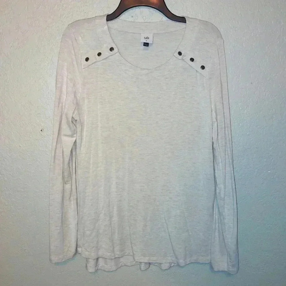 CAbi Tops - CAbi Snap Shoulder Sweatshirt Size Medium